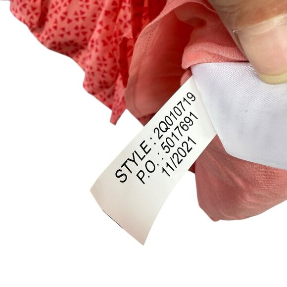 VINEYARD VINES Tie Waist Silk Blend Dress Lined Cotton Sz Large Tiered NWT $178 - Picture 5 of 9